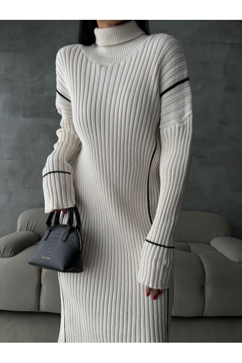 Turtleneck Knit Dress