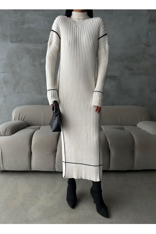 Turtleneck Knit Dress