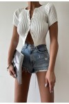 Buttoned Short Cardigan