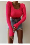 Waist Drawstring Knitwear Crop