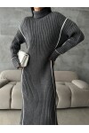 Turtleneck Knit Dress