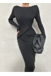 Cross Waist Detail Knitwear Dress