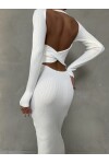 Cross Back Detail Knitwear Dress