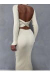 Cross Back Detail Knitwear Dress