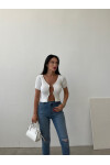 Kısa Kollu Crop Hırka