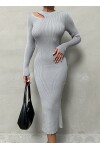 Shoulder Detailed Knitwear Dress