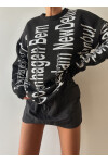 Text Detailed Knitwear Sweater
