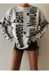 Text Detailed Knitwear Sweater