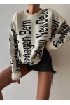 Text Detailed Knitwear Sweater